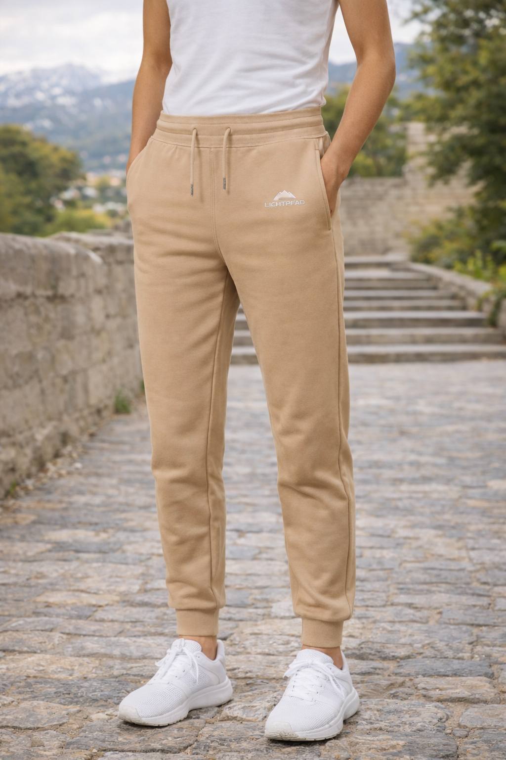 Lichtpfad - Urban Jogger mit Stick