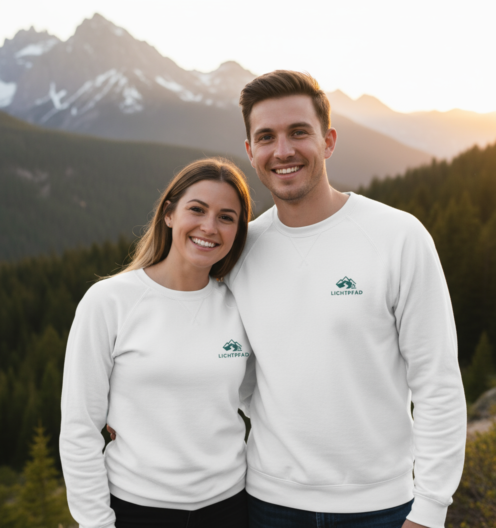 Lichtpfad-Unisex Sweatshirt