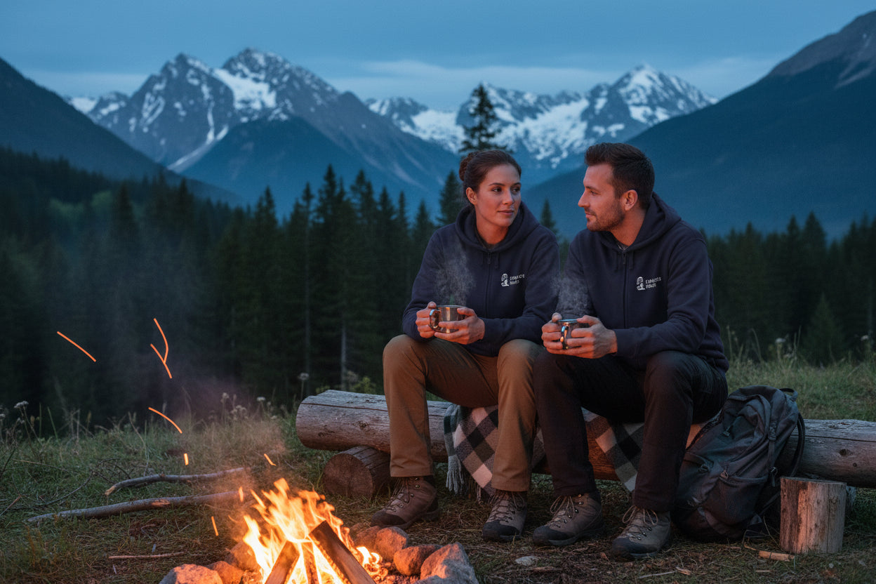 Lichtpfad-Zipper Hoodie