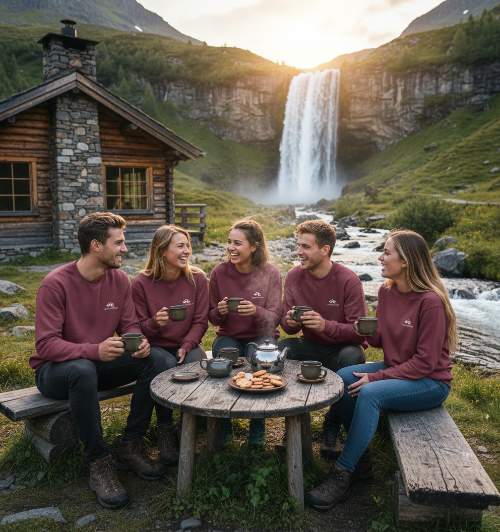 Lichtpfad-Unisex Sweatshirt